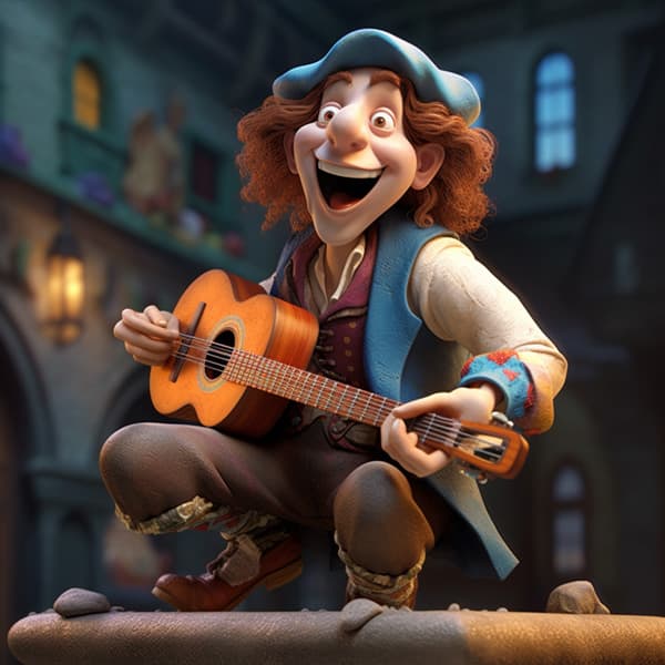Animated 3D Character Portrait
